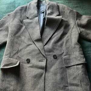 Zara Houndstooth Coat
